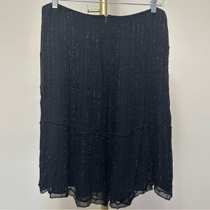 Black silk skirt * Nougat London * Size L